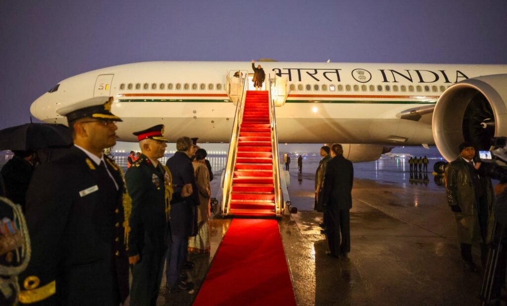 Prime Minister Modi arrives in the US for a two-day visit, set to hold a bilateral meeting with Trump.